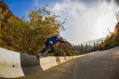 Victor Magdeeyev is skateboarding at Medeo in Almaty, Kazakhstan on October 25th, 2013 // Maxim Shatrov/Red Bull Content Pool // P-20131212-00082 // Usage for editorial use only // Please go to www.redbullcontentpool.com for further information. //